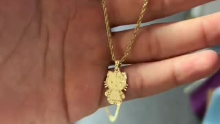 Solid Gold Rope Chain & Designer Cat Kids Setup