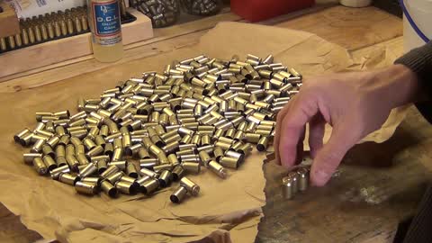 Reloading 50 rounds of 45 acp on a single stage press