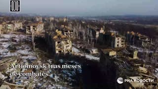 Artemovsk, Bakhmut aerial footage