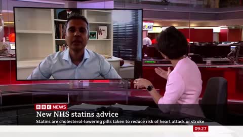 Cardiologist on BBC News discussing mRNA vaccine and heart disease link