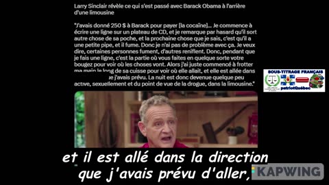 Larry Sinclair révèle ce qui s'est passé avec Barack Obama à l'arrière d'une limousine