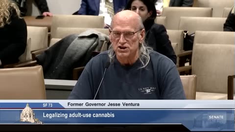 Former Governor Jesse Ventura’s Minnesota senate testimony in support of legalizing cannabis