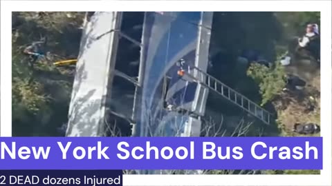 New York High School bus Crashes