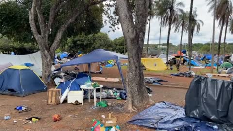 Hundreds arrested as Bolsonaro supporter camp dismantled in Brasilia