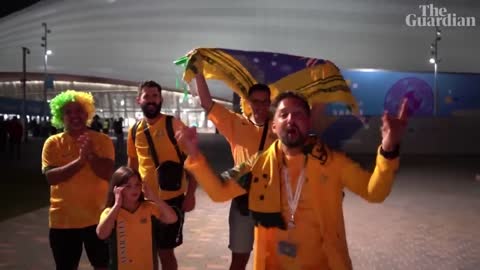 'Unbelievable': emotional celebrations from Australian fans after win in Qatar