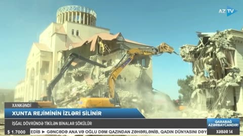 Azerbaijan Destroys Armenian Artsakh National Assembly Building, Following Annexation After 2023 War
