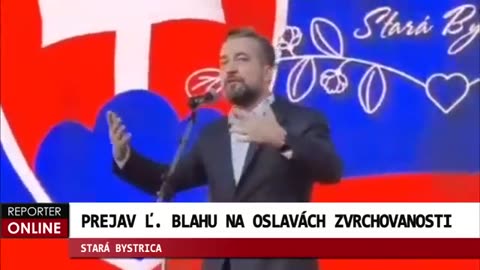 Oslavy zvrchovanosti Stará Bystrica - Blaha a jeho prejav