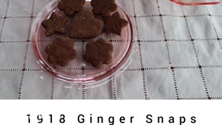 War-Time Recipes: 1918 Ginger Snaps
