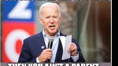 Biden falling up steps