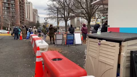 Liberals of Arlington Virginia Line Up To Get Tested For No Reason