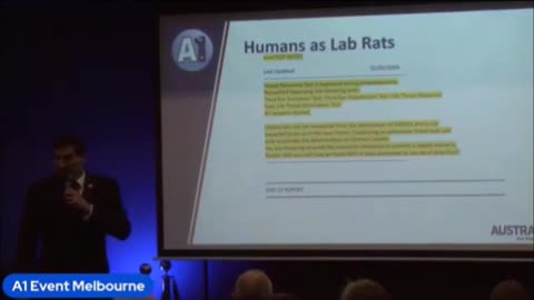 AustraliaOne Party - Humans as Lab Rats