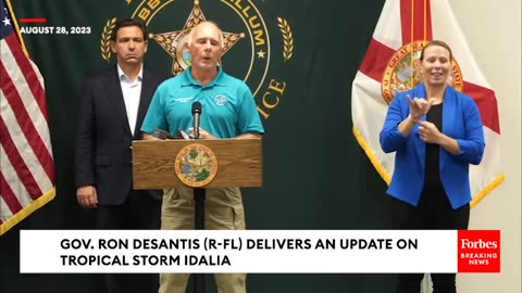 BREAKING- DeSantis Says Hurricane Warning In Place For Entire Gulf Coast Of Florida - Idalia Update