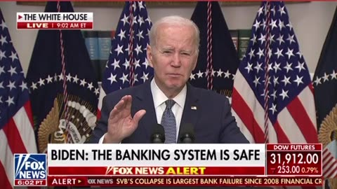 3.13.23 | Biden on SVB Collapse: Blames Trump & Takes No Questions