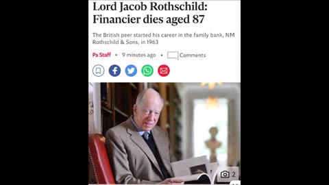 Jacob Rothschild is dead - have fun in hades you evil bastard