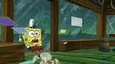 Squidward Is Playing With Tiles While SpongeBob Is Hyperventilating 😱