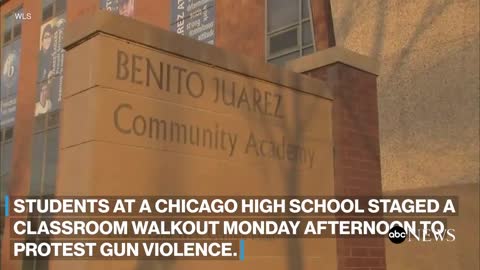 Chicago high school students walk out of class over gun violence