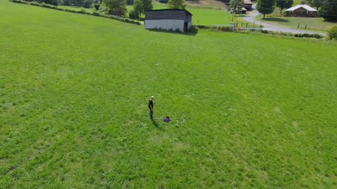 Drone footage of a field I think is flyable.