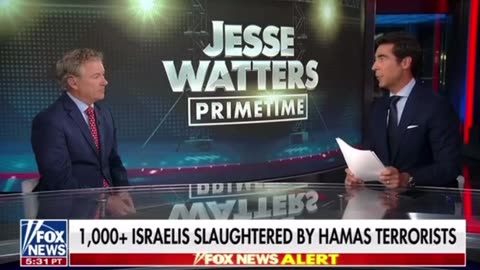 Isreal orders a complete siege on Gaza | Jesse Watters with Rand Paul