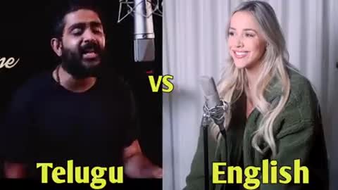 South Indian song. English vs telgu