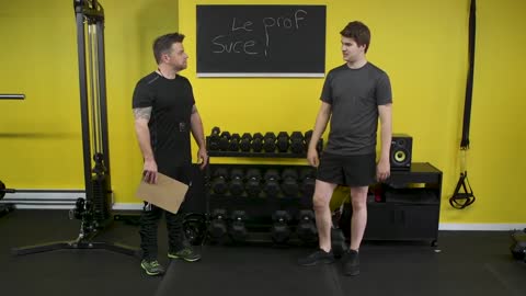 Julien au Gym avec Patrick Groulx