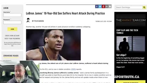 LEBRON JAMES' 18-YEAR-OLD SON SUFFERS HEART ATTACK WITH COVID-19(84) CLOT SHOT TRENDING ON X!!!