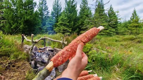 Delicious Beef Kebabs Cooked over the Fire 🔥 ASMR cooking