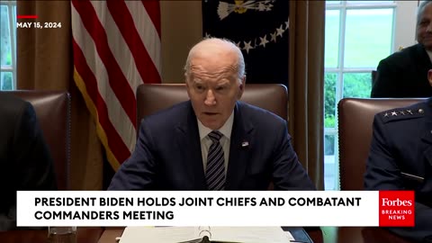 BREAKING NEWS- Biden Holds Meeting With Chiefs And Combatant Commanders On Military Foreign Aid