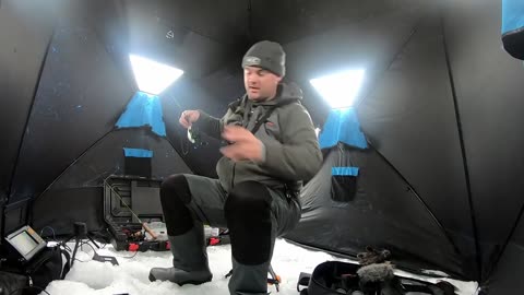 Watching Crappie Eat Jigs while Ice Fishing (Underwater Footage)