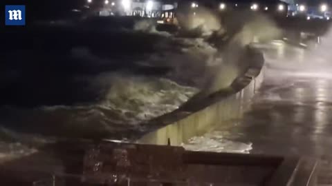 Storm Ciaran: Devastating waves and high speed winds crash through the UK