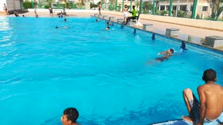 Summer Pool For Swimming Training