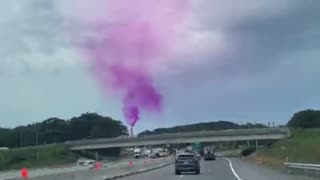 Mysterious Purple Smoke Fills The Air In Maine