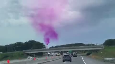 Mysterious Purple Smoke Fills The Air In Maine