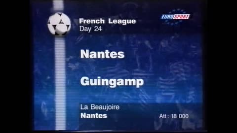 Nantes vs Guingamp (France Ligue 1 1997/1998)