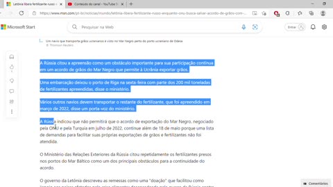 Letônia libera fertilizante russo enquanto ONU busca salvar acordo de grãos com Ucrânia