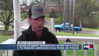 East Central High School told a Student he Couldn’t Fly the American Flag on his Truck