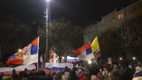 Rally in support of Russia in Serbia