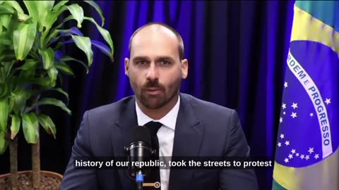 The world needs to know, presented by Eduardo Bolsonaro