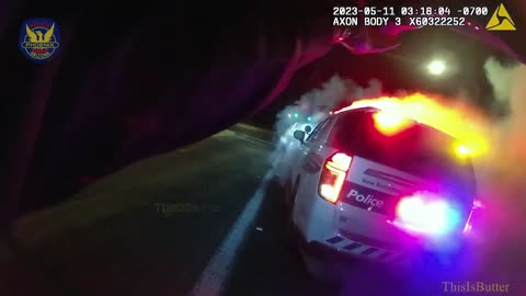 Passed out driver in a stolen vehicle burns rubber, points gun at Phoenix officers; resulting in a OIS