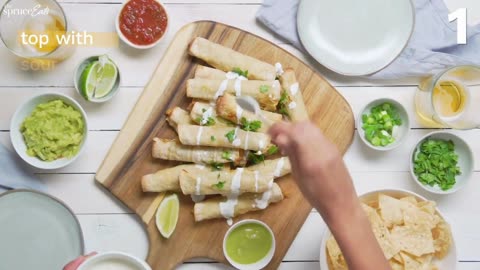 Easy Chicken Taquitos.