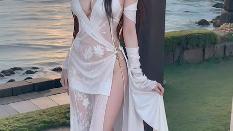 ai hot princess sexy dress oops outfit nice girls