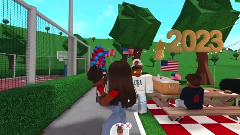 Family's fourth of July! Cook out! Roblox Bloxburg Roleplay