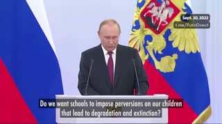 Putin: Satanism rules in The West