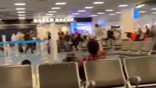 Just Another Day At The Airport Brawl