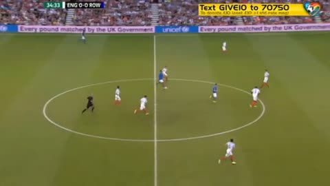 Ronaldinho double nutmegs during Soccer Aid