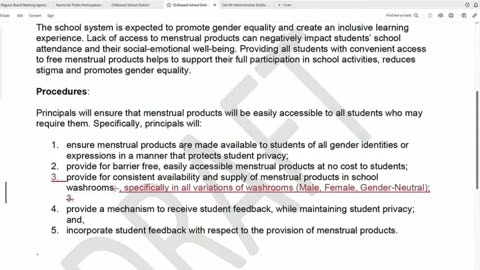 Revealed: School Board's Survey on Boys Mentrual Products