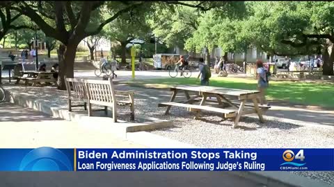 Biden Administration Halts Student Loan Relief Applications After Ruling From Federal Judge