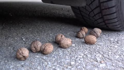 Crushing Crunchy & Soft Things by Car! EXPERIMENT CAR vs Rainbow Balls