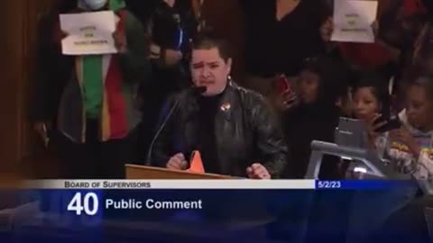 Screaming woke banshee at San Francisco city meeting goes VIRAL