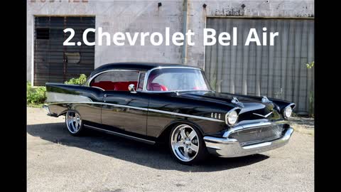 5 The Most Beautiful American Classic Cars from The 50's and 60's