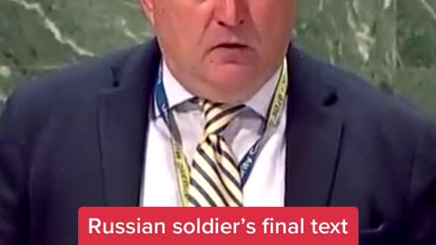 Russian soldier's final text to mum says he's scared of bombing cities & attacking civilians